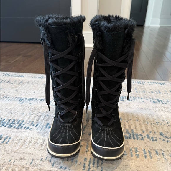 Sorel Tivoli High II Winter Waterproof Rain and Snow Boots Black Womens Size 8 - Picture 8 of 8